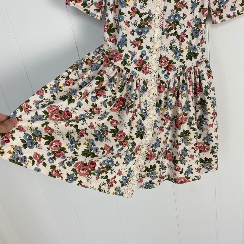 Amy Byer Floral Lace Girls Drop Waist Dress sz. 12 - Picture 5 of 16